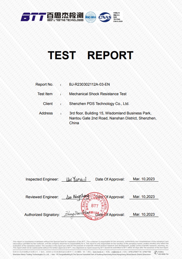 T10_T10 shock Resistance Test